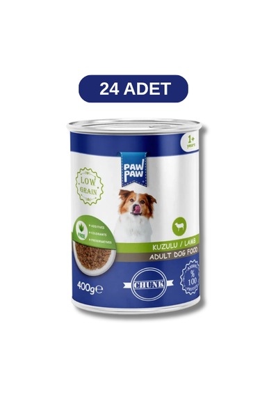 Paw Paw Kuzu Yetişkin Köpek Konserve Maması 24 X 400 G