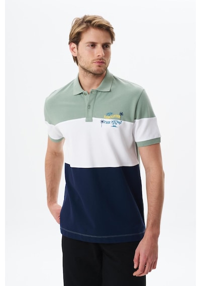 AR-MA Arma Erkek Regular Fit % 100 Pamuk Pike Polo Yaka Tişört Y29374355302 Yeşil