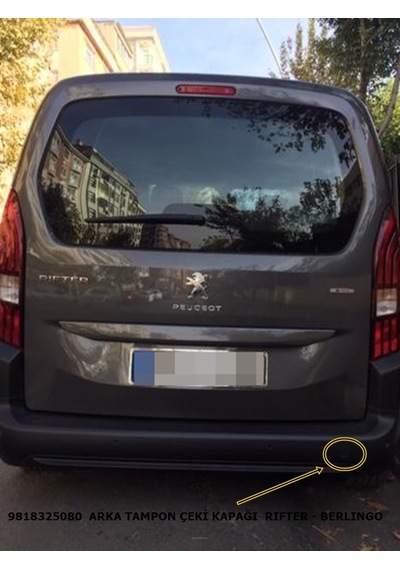 9818325080 Arka Tampon Çeki Kapağı Peugeot Rıfter - Berlıngo