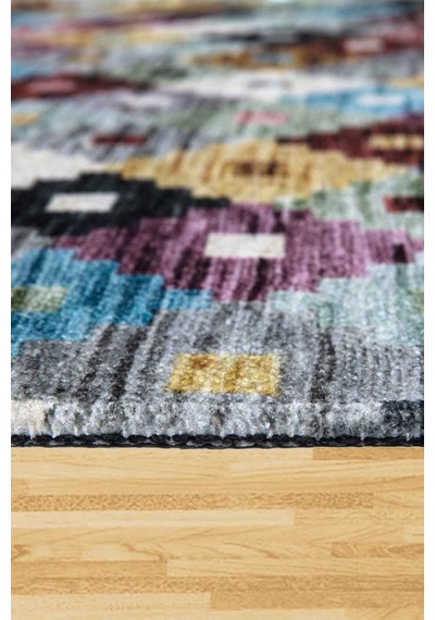 Valencıa-1502 Kaymaz Taban Dekoratif Modern Yıkanabilir Kolay Temizlenen Salon Balkon Mutfak Halısı Kilim Yolluk