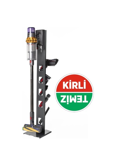 Thorqtech Dyson Uyumlu Dikey Süpürge Standı 3 Farklı Renk V15 - V12 - V11 - V10 - V8 Modellere Uyumlu Antrasit Genel