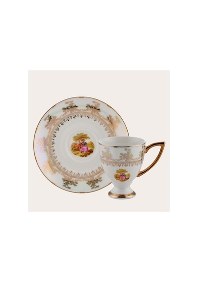 Wınterlıng Porzellan 23064-4 Lady Pearl 6'lı Kahve Fincanı Çok Renkli