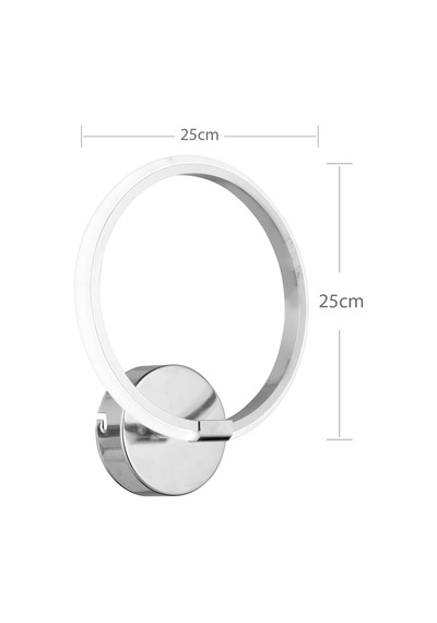 Pl 02 Model Krom 3 Renkli Koridor Ve Mutfak İçin İdeal Aplik Alüminyum Avize, 25x25 Krom