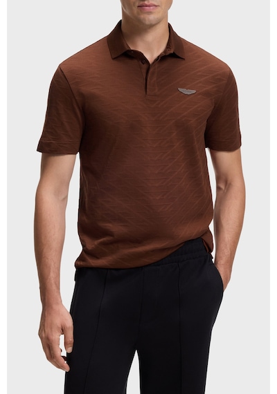 Boss % 100 Pamuk Regular Fit Düğmeli Polo Erkek Polo 50565174 214 Kahve