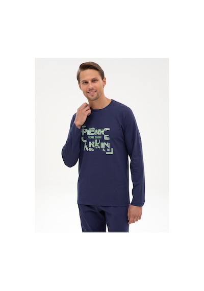 Pierre Cardin Erkek İndigo Pijama Takım 50322652-320 İndigo