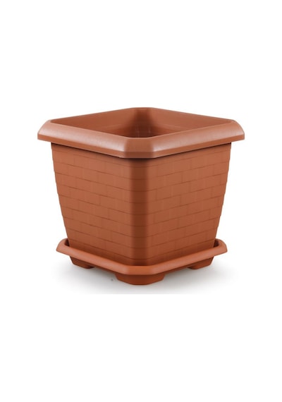 Omnipazar So-hk04 Hisar Kare Tabaklı Saksı 44 Lt No 4 Kiremit 108