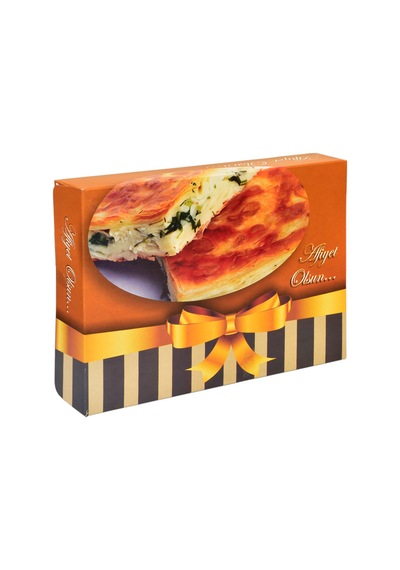 Miyo Ambalaj Börek Kutusu Selefonlu 1 KG 100'lü 18 x 25 x 4.5 CM