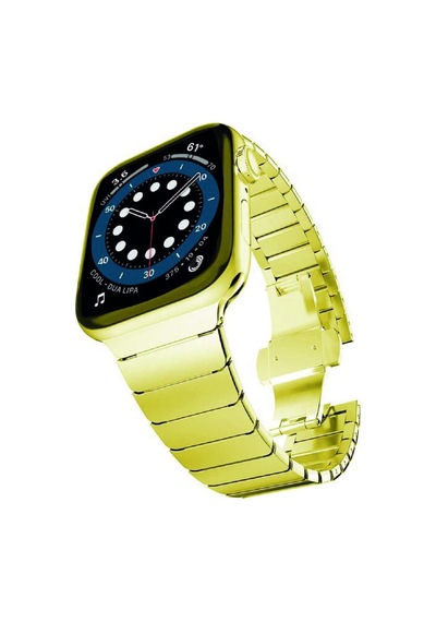 Apple Watch Tüm Seriler İle Uyumlu Balıksırtı Baklalı Paslanmaz Çelik Kordon 38-40-41 Mm Gold Çok Renkli Apple Watch Tüm Seriler İle Uyumlu Balıksırtı Baklalı Paslanmaz Çelik Kordon 38-40-41 Mm Gold Çok Renkli