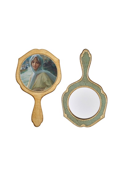 Pasabahce Göksu Sefası El Aynası 17x29 Cm - 1 Adet Cok Renkli