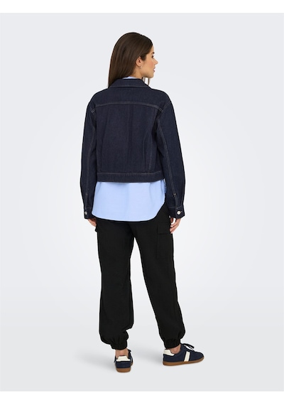 Onllumı Ls Jacket Dnm Pım Noos Kadın Mavi Denim Ceket - 15339977 Mavi