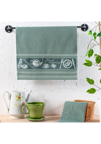 Schafer Home Himmel 2 Li Kurulama Bezi 40x60 Cm-yeşil