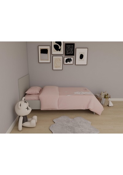 Letto Tek Kişilik Karyola Kül Gri Renk Letto Tek Kişilik Karyola Kül Gri Renk