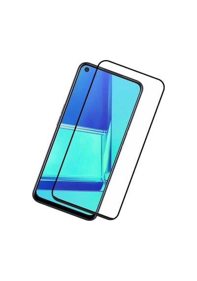 Oppo A72 Siyah 5D Tam Kaplayan Ekran Koruyucu Cam