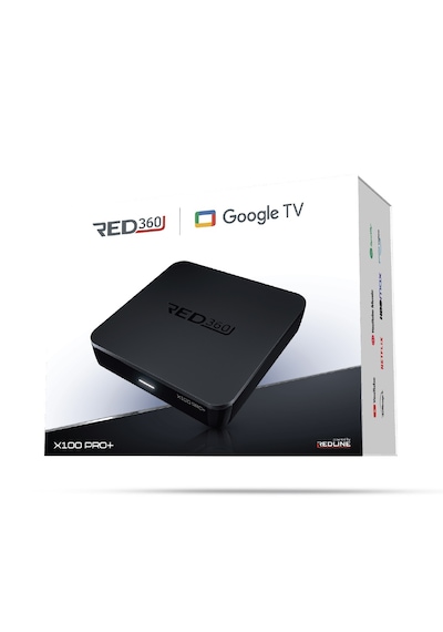 RED360 X100 Pro Google TV Box + 12 Aylık D-Smart GO