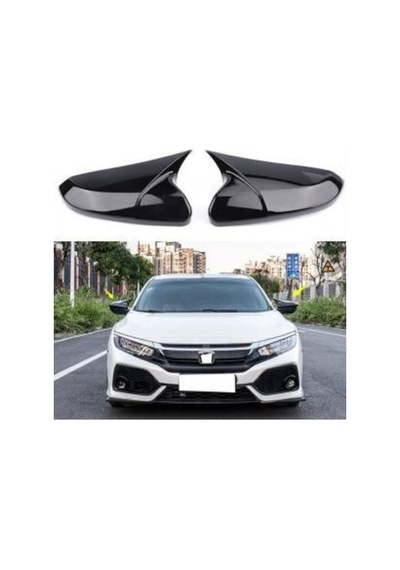 Onkar Ayna Kapağı Yarasa Honda Civic Fc5/fk7 2016-2021 Piano Black Set 208-016-001