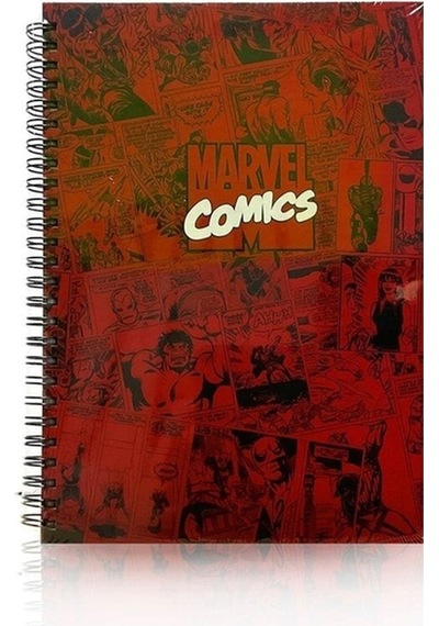 Marvel Sert Kapaklı Defter-100 Yaprak Kareli Çok Renkli