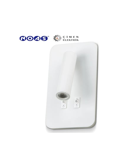 1 Adet Noas Yl85 1732 Beyaz Kasa Ronda Led Dekoratif Aplik 3+7w 3200k Gün Işığı Çok renkli