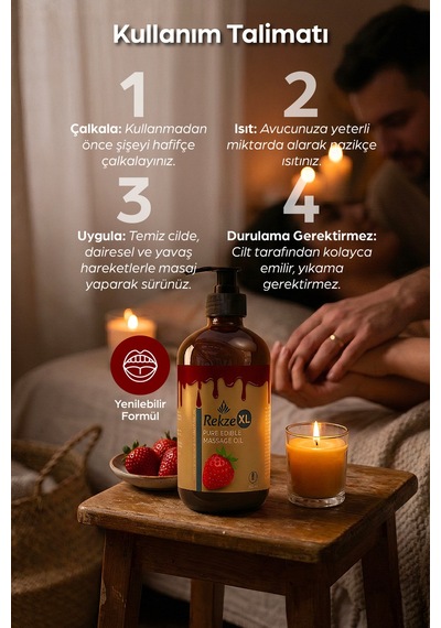 Masaj Yagı Çilek Arom Erotik Etkili Büyük Boy Vucut Çilekli 250 Ml - 502483456