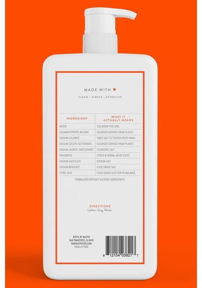 Native Narenciye & Bitkisel Misk Vücut Şampuanı 1064ml Narenciye