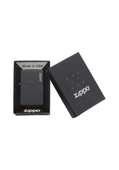 Zippo Çakmak 218Zl Zippo Logolu Klasik Siyah Mat Renk