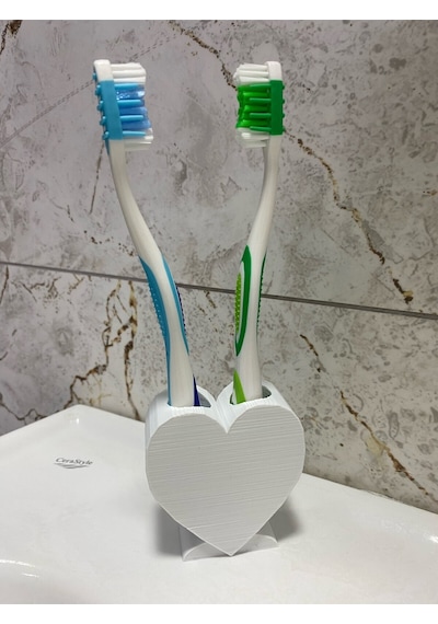 Diş Fırçası Tutucu Banyo Diş Fırçalık Ve Organizer Beyaz