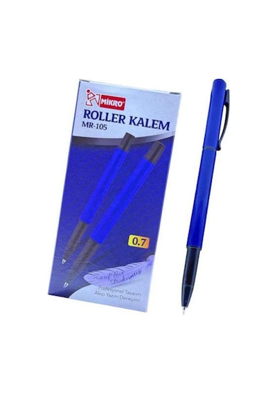 Mikro Mr-105 Roller Kalem Mavi 0.7 Mm - 12 Adet