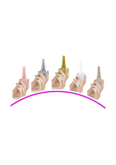 Jenerik 5 Adet Keratinli Besleyici Oje 14 Ml Set7 Çok Renkli