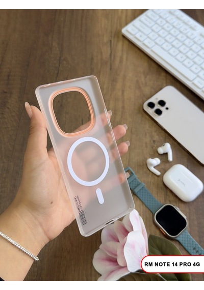 Redmi Note 14 Pro 4g Magsafe Uyumlu Mat Sert Klein Kılıf Beyaz