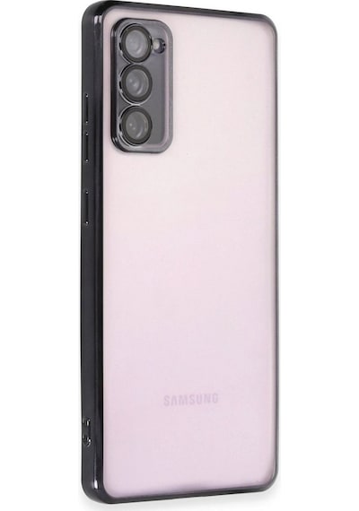 Tedar Samsung Galaxy Uyumlu S20 Fe Kılıf Razer Lensli Silikon - Siyah Najmaddin standart