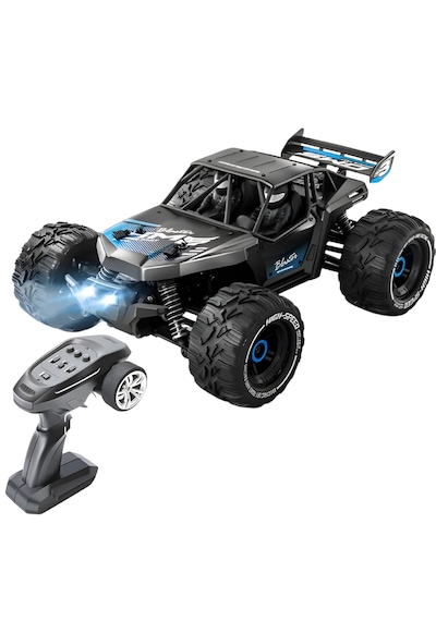 Oyuncak Uzaktan Kumandalı Metal Gövde 50 Km Hız Yapan 4x4 Off-road Arazi Aracı Şarjlı 1400 Mah Mavi