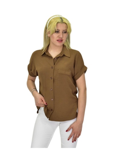 Kadın Ayrobin Kısa Kol Gömlek Bgl-st03696 001