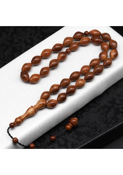 Kişiye Özel Kutulu Kuka Ağacı Tesbih 8 X 11 Mm Beyzi Kesim