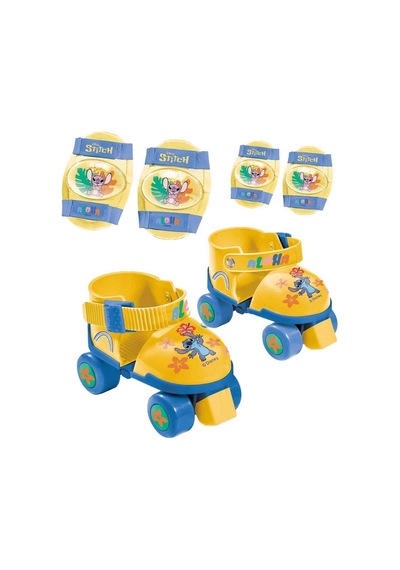 Stitch Çantalı 4 Tekerlekli Ayarlanabilir Paten Seti S00028832
