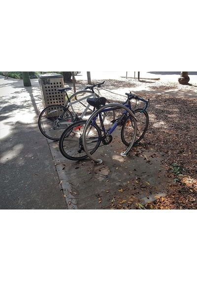 Bisiklet Bağlama Yeri Bisiklet Park Standı Park Demiri Gri