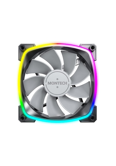 Rx120 Pwm Siyah 120mm Reverse Fan Ters Bıçak Argb Kasa Fanı 1600 Rpm Çok Renkli