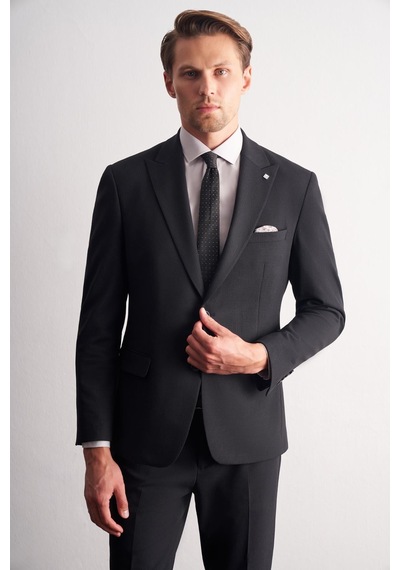 İmza Lacivert Kırlangıç Yaka Çizgili 6 Drop Slim Fit Tam Astar Esnek Takım Elbise 1001255164 İmza Lacivert Kırlangıç Yaka Çizgili 6 Drop Slim Fit Tam Astar Esnek Takım Elbise 1001255164