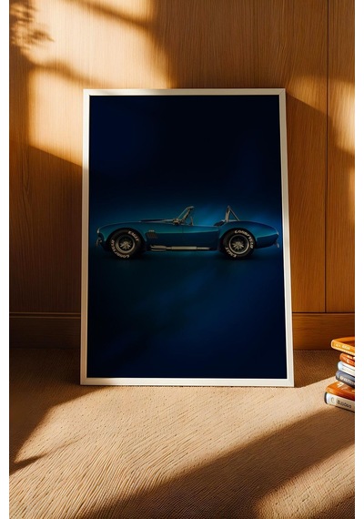 Saturn Shelby Cobra 427 Sc Araba Çerçeveli Tablo Erkek Odası Ve Garaj Dekoru Classic Car Collection