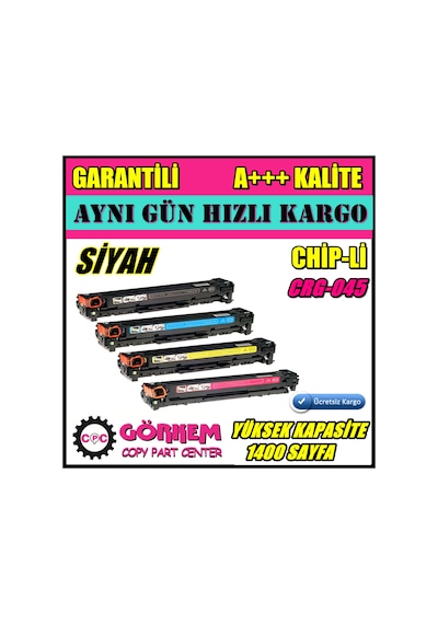 Canon Mf633Cdw / Mf635Cx / Lbp611Cn Crg-045 Uyumlu Toner Siyah