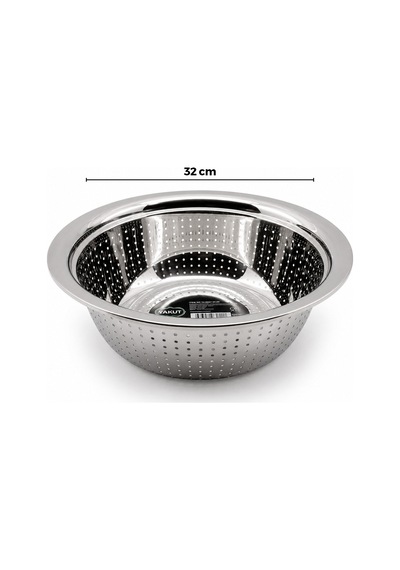 32cm Kulpsuz Paslanmaz Metal Sepet Süzgeç 5616