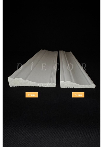 Diecor Dekoratif Boyanabilir 1 Adet 7 Cm Polistren Duvar Çıtası Beyaz 70 X 14 Model:xa237