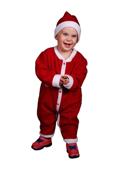 Pazariz Bebek Noel Elbise Noel Baba Kıyafeti Kostümü Kırmızı