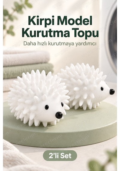 Çamaşır Kurutma Topu Tüy Toplayıcı Ve Kırışık Önleyici Beyaz