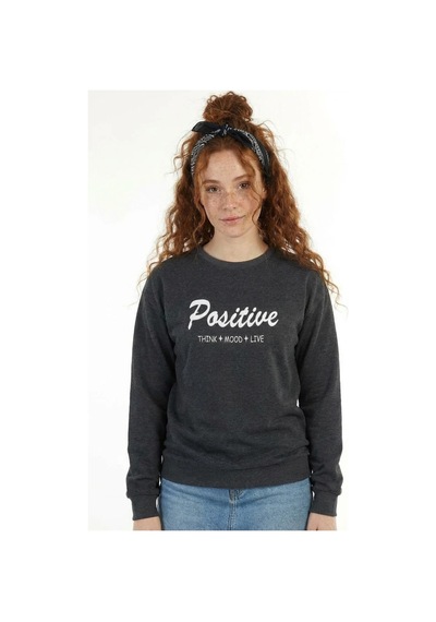 Defys Kadın Baskılı Sweat Antrasit - 503961621 Antrasit