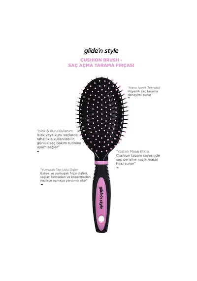 Glide'n Style Cushion Brush Saç Açma Tarama Fırçası