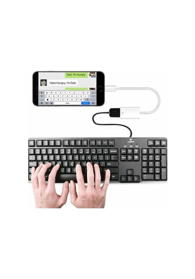 Apple Uyumlu iOS iPad (5. Nesil) USB Kamera ve Klavye Adaptörü