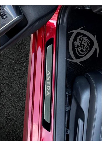 Opel Astra K 2015 Ve Üzeri Modeller Krom Kapı Eşiği 4 Parça Paslanmaz Çelik Abs Çerçeve
