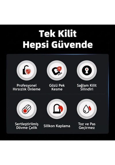 Yüksek Güvenlikli U Tipi Bisiklet Ve Motosiklet Kilidi Diğer