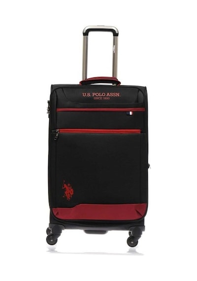 U.s. Polo Assn. Siyah Kumaş Unisex Orta Boy Valiz Plvlz9101b-o 001