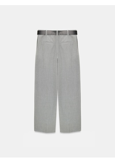 Dilvin 72263 Kemerli Palazzo Pantolon-gri Gri