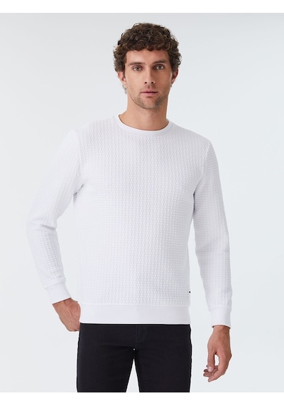 LOFT Regular Fit Erkek Sweatshirt Lf2025441 Q1.v1 Beyaz
